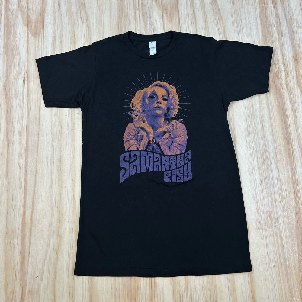 Samantha‎ Fish Black Short Sleeve Band Music T Shirt Size Small